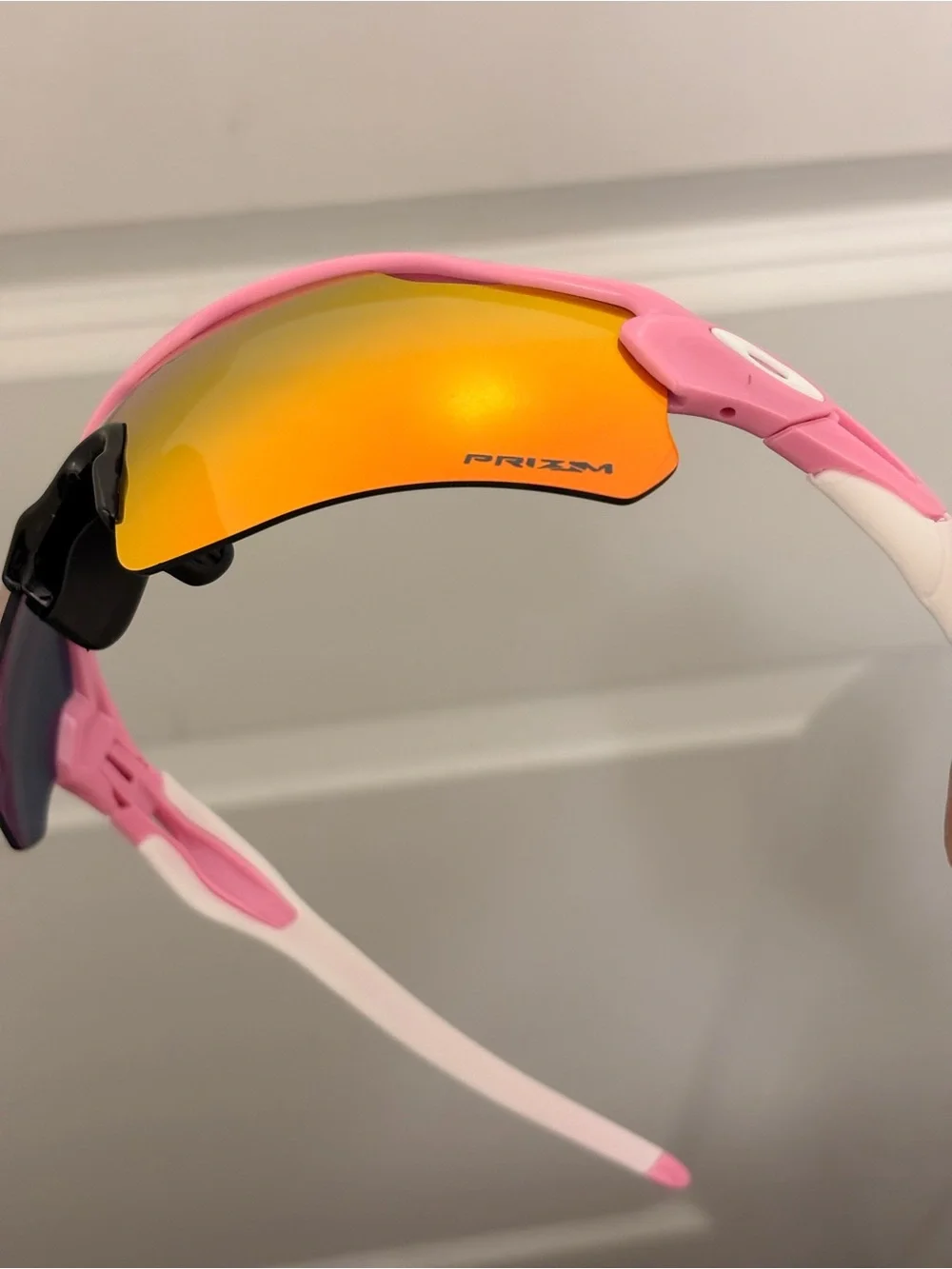 Pink oakley Radar ev Prizm lens